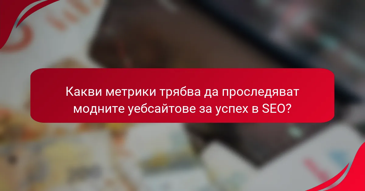 Какви метрики трябва да проследяват модните уебсайтове за успех в SEO?