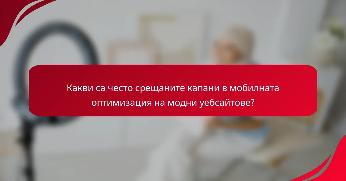 Какви са често срещаните капани в мобилната оптимизация на модни уебсайтове?